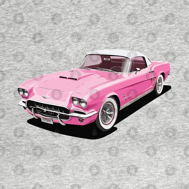 Pink Classic Barbie Car by VENZ0LIC